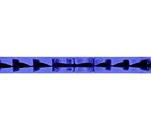 A suspension of buoyant particles in a rotating cylinder